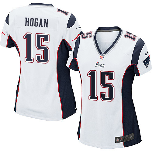 Nike Patriots #15 Chris Hogan White Women's Stitched NFL New Elite Jersey